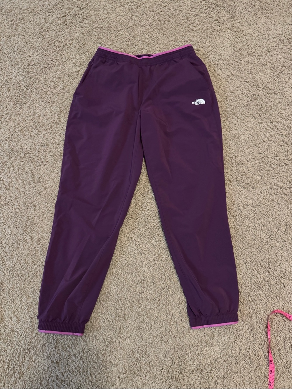 The North Face Deep Purple Wander Joggers with Pink Trim